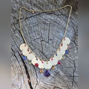 Vintage Gold Tone Coin Style Necklace